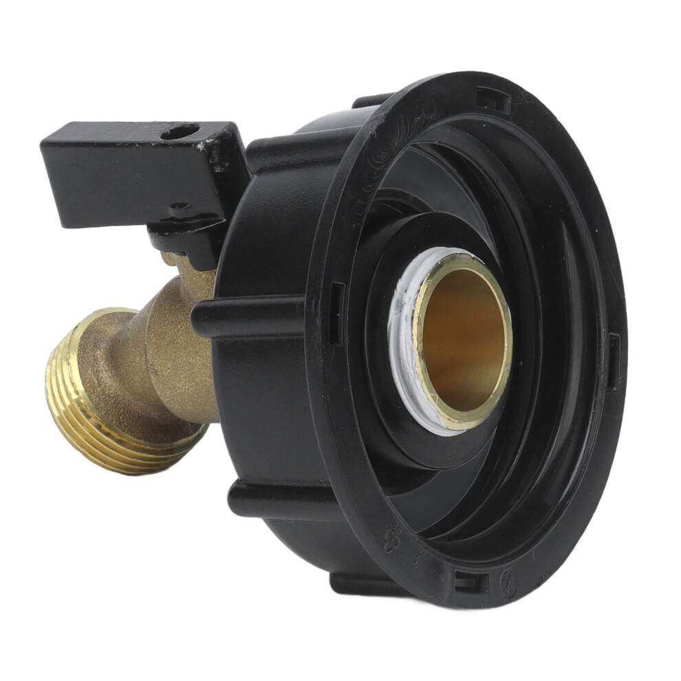 Ibc Tote Tank Tap Fitting Male Thread Drain Hose Connector 2 Inch Plastic 5081377067976