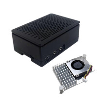 (With official radiat) Heatsink Cooling Fan Case for RPI 5 Board Protector Enclosure Box Optional Heatsink Multicolor