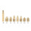 (US) Heat Insert Nut Iron Tip M 2-8 Internal Thread Head Embedded Kit for 3D Printers Soldering Iron Multicolor 4