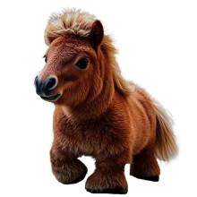 (Coffee) Life-like Robotic Horse Pet Companion for Kids, Animated Walking Electronic Pet Horse, for Cozy Bedtime Companion