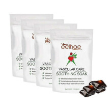 (4 Packs) Vascular care soothing soak pack soothes and repairs veins, dredges meridians