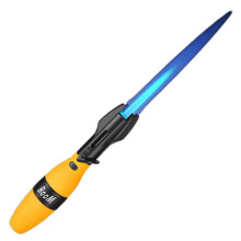 (Tartrazine) Windproof Blue-Flame Refillable Butane Lighter Multifunctional Home Ignition Lighter for Fireplace