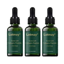 (3PCS)1-3X Lotmay Stem Cell Collagen Peptide Oral Drops, Hydrolyzed Liquid Collagen Peptides for Lift & Firm Skin & Reduce Wrinkle