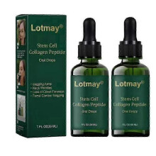 (2PCS)1-3X Lotmay Stem Cell Collagen Peptide Oral Drops, Hydrolyzed Liquid Collagen Peptides for Lift & Firm Skin & Reduce Wrinkle