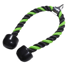 (70cm, Green Double Head) Triceps Rope Pull Down Multifunctional Gym Fitness Equipment for Workout