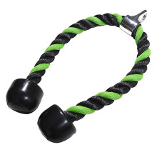 (90cm, Green Double Head) Triceps Rope Pull Down Multifunctional Gym Fitness Equipment for Workout