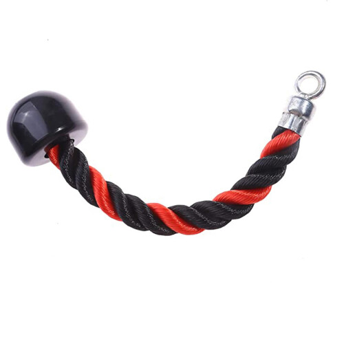 (35cm,Red Single Head)Triceps Rope Pull Down Multifunctional Gym Fitness Equipment for Workout