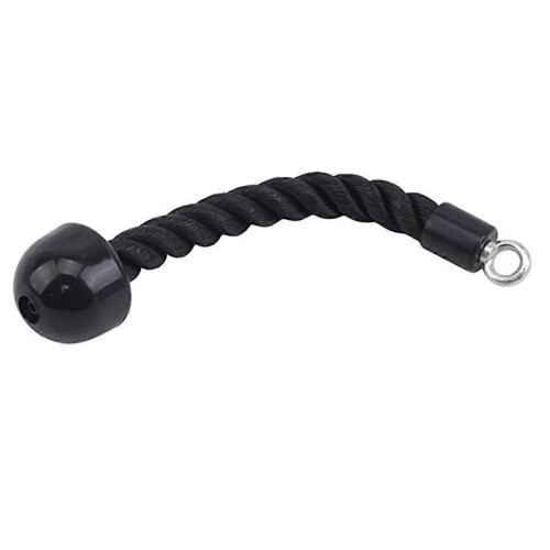 (90cm,Black Double Head)Triceps Rope Pull Down Multifunctional Gym Fitness Equipment for Workout 2