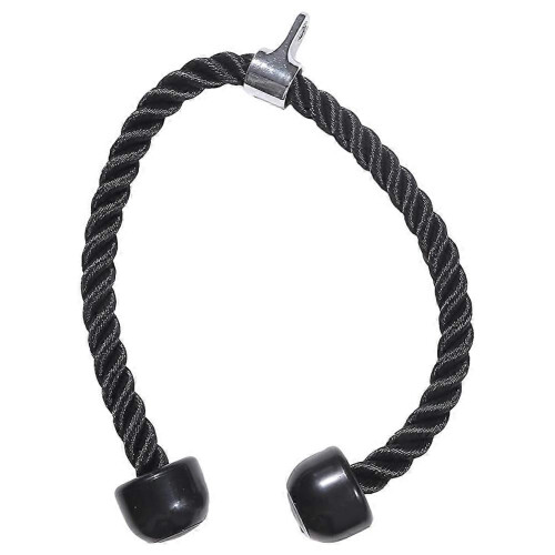 (90cm,Black Double Head)Triceps Rope Pull Down Multifunctional Gym Fitness Equipment for Workout 1