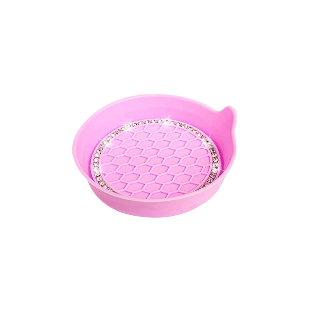 Universal Silicone Car Cup Holder Coaster With Waterproof Spill Protection, Antislip Mat Pink 9187378526293