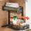 Under The Sink Organizer PullOut, Height Adjustable UnderSink Storage Rack For Kitchen Pantry Closet Bathroom, Black 2