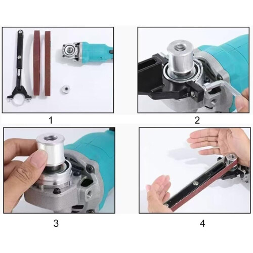 Angle Grinder Belt Sander Attachment Kit with Durable Metal Construction for Model 100 1