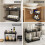 Under The Sink Organizer PullOut, Height Adjustable UnderSink Storage Rack For Kitchen Pantry Closet Bathroom, Black 3