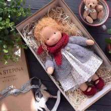 (Style 13)Waldorf Doll, Knitted Doll Plush Doll, Waldorf Doll, Girls