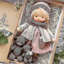 (Style 10)Waldorf Doll, Knitted Doll Plush Doll, Waldorf Doll, Girls