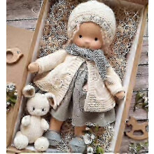 (Style 17)Waldorf Doll, Knitted Doll Plush Doll, Waldorf Doll, Girls