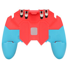 Gamecontroller mit umklappbaren Tasten, komfortablem ergonomischem Griff und Joystick für mobile PUBG- und Battle-Royale-Spiele – unterstützt