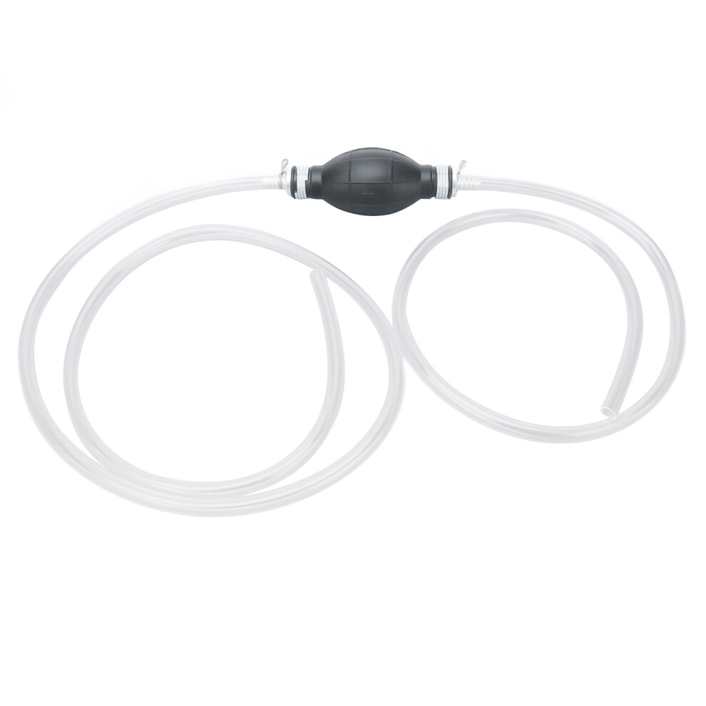 Siphon Pump For Gasoline Diesel Oil Water Fish Tank, Manual Fuel Pump With Flexible Pvc Hoses And Adjustable Hose Retainer, Prevents Backflow In 9175034337246