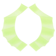 Schwimmhandschellen Flossen Silikonhandschuhe Grün L für Erwachsene & Kinder