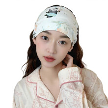 (C) Stylish Double Layer Cotton Maternity Head Cover For Nursing Mothers Soft Stretchy Postpartum Beanies Comfort Cap D