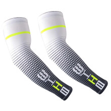 (XL, White) Cooling Sports Arm Covers Sun Protection Moisture Wicking Polyester For Men Women Summer Activities White XL