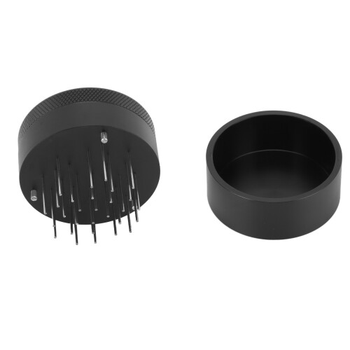 Tamper per caffè a ago da 58 mm in alluminio nero