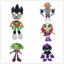 (Raven,25cm)Teen Titans Go! Robin and Raven Plush Toys, Anime Movie Cartoon Stuffed Dolls, Soft Cute Collectible Gifts