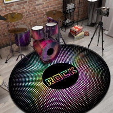 Drum Rug NonSlip Soundproof Mat for Acoustic and Electronic Drums, Vibration Absorbing 160cm