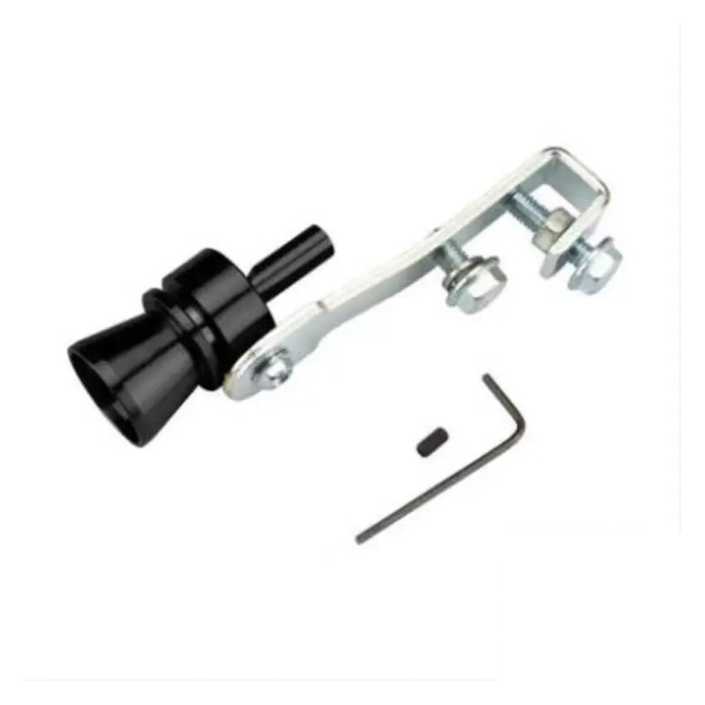 Car Exhaust Whistle Modified Pipe Turbo Sound Durable Aluminum Tailpipe Muffler M Black 9199774146500