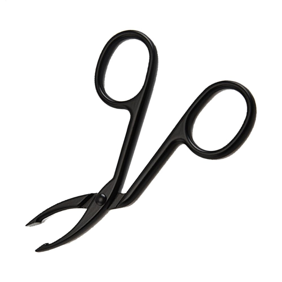 Eyebrow Tweezers Kit with Scissor Handle for Precision Brow Shaping and Curved Plucking Tool