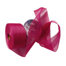 (Red) Organza Ribbon Sheet Chiffon Ribbon for Bouquets Wrapping Party Wreath Bowtie Hairband DIY Wedding Wreath Decorations  White