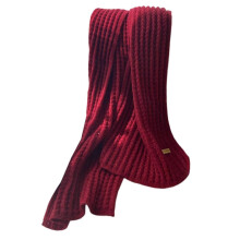 (Burgundy) Winter Warm Plain Scarf For Women Casual Scarf Knit Scarf Solid Color Scarf Shawl Wrap Decorative Shawl Long Scarf  Burgundy