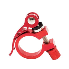 Bike Seat Clamp Quick Release Aluminum Alloy 31.8/34.9mm Seatpost Clamp 27.2/31.6mm For Mountain Bike Red