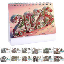 (Style C) 2026 DIY Diamond Painting Desk Calendar with To-Do List | Creative Flip Calendar for Home & Office | Gift for Christmas, Birthday