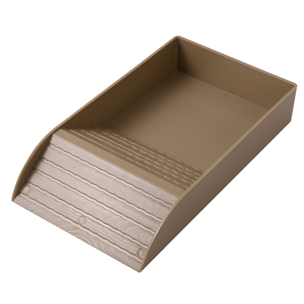 Turtle Climb Shelf Aquariums Plastic Turtle Basking-wood color