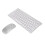 Slim Keyboard Mouse Combo, Quiet and Comfortable Typing Solution, Noiseless Click Technology, Fully Waterproof Back Design with Easy Battery Access, 4