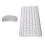 Slim Keyboard Mouse Combo, Quiet and Comfortable Typing Solution, Noiseless Click Technology, Fully Waterproof Back Design with Easy Battery Access, 2
