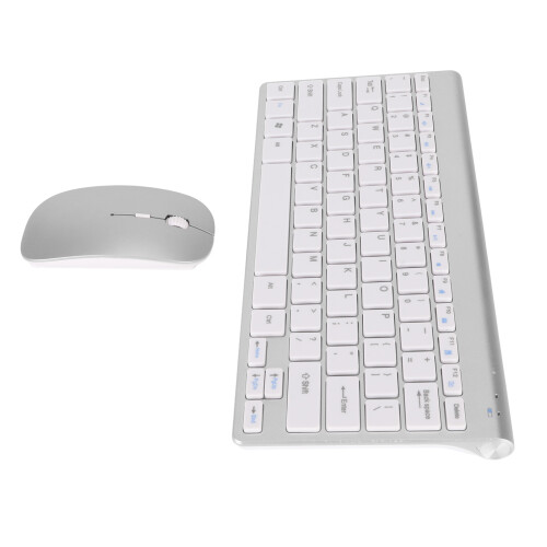 Ergonomic Wireless Keyboard And Mouse, Wide Compatibility With Connectivity Across 3 Devices, Power Saving Silent Keys For Windows Android iOS Devices 1