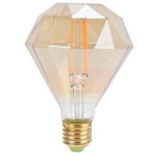 Ampoules décoratives au design Edison vintage, ampoules LED à intensité variable pour éclairage d'ambiance, ampoule en verre ambré en forme de