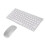 Slim Keyboard Mouse Combo, Quiet and Comfortable Typing Solution, Noiseless Click Technology, Fully Waterproof Back Design with Easy Battery Access, 3