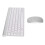 Slim Keyboard Mouse Combo, Quiet and Comfortable Typing Solution, Noiseless Click Technology, Fully Waterproof Back Design with Easy Battery Access, 5