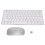 Slim Keyboard Mouse Combo, Quiet and Comfortable Typing Solution, Noiseless Click Technology, Fully Waterproof Back Design with Easy Battery Access, 7
