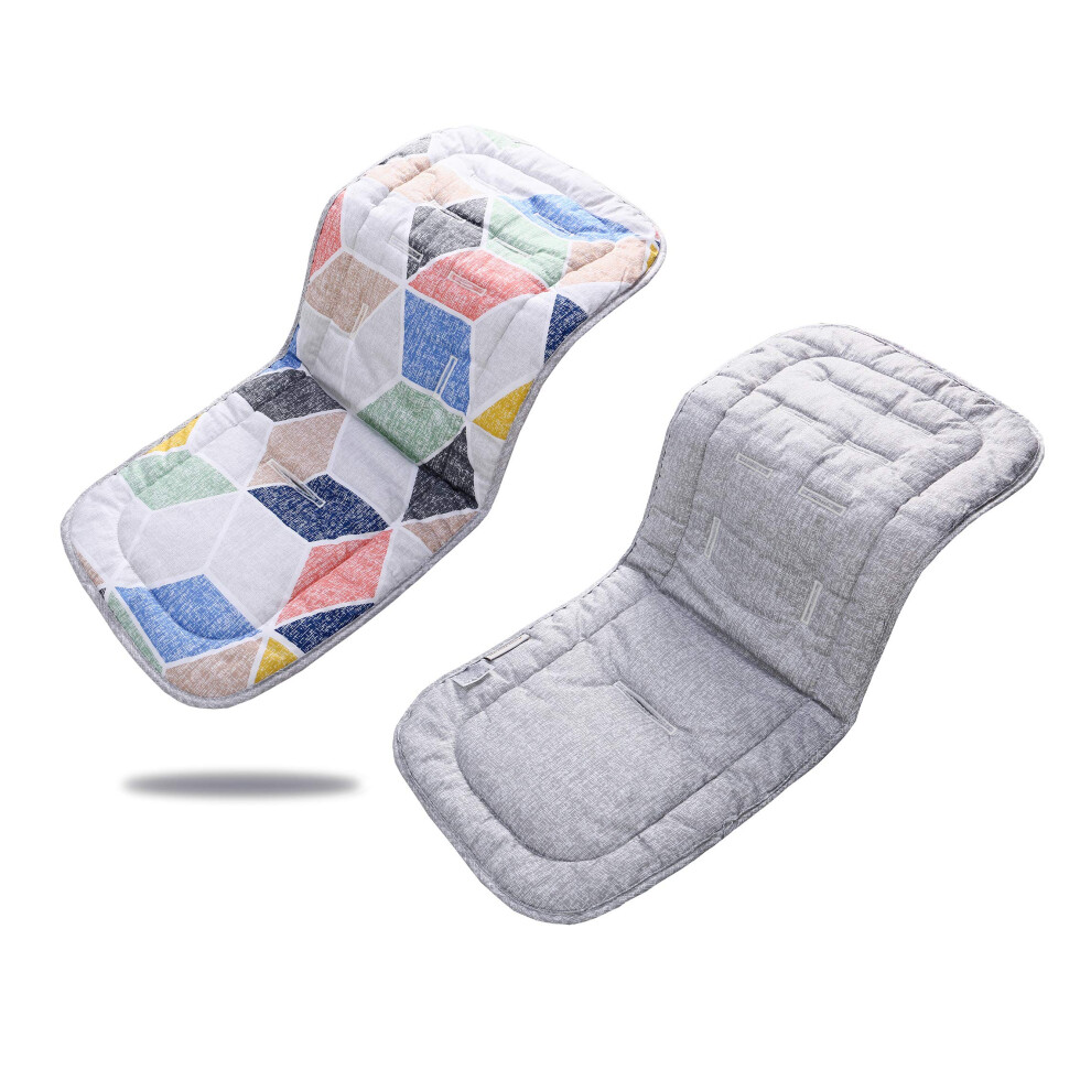 Universal Baby Stroller & Car Seat Cushion Insert, 34x78cm, Reversible Pad, For Newborns And Toddlers