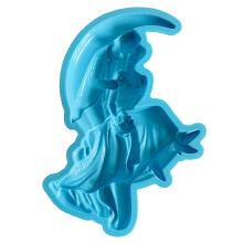 (Blue) Epoxy Resin Moulds Resin Ornaments Molds Couples Shaped Resin Casting Mold Silicone Material DIY Hand-Making Tools Clear