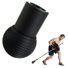Landmine Attachment for Barbell Black Striped Sleeve, Portable 360 Degree Rotation, Fits Standard Bars