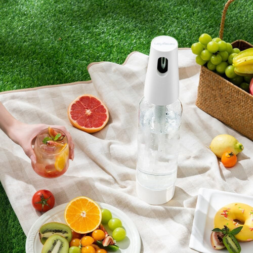 Soda Water Maker 1000ml Green with OneTouch Operation for Refreshing Drinks at Home 2