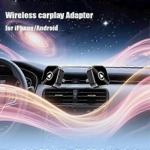 (Black) Relativelk Carplay,Relativelk Wireless Carplay for Wired CarPlay & Android Auto 1