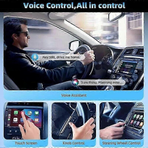 (Color) Relativelk Carplay,Relativelk Wireless Carplay for Wired CarPlay & Android Auto 2