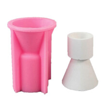 (W0106) DIYs Castings Molds Candlestick Candle Holder Silicone Hand Craft Molds Geometric Candle Stand Mold Table Centerpieces