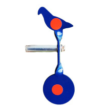 Tree Insertion Target Durable 360 Degree Rotation Alloy Portable Metal Target Blue Practice Shooting Target Outdoor